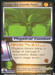 Orange One Knuckle Punch - 002 - Limited Edition - Flat Foil